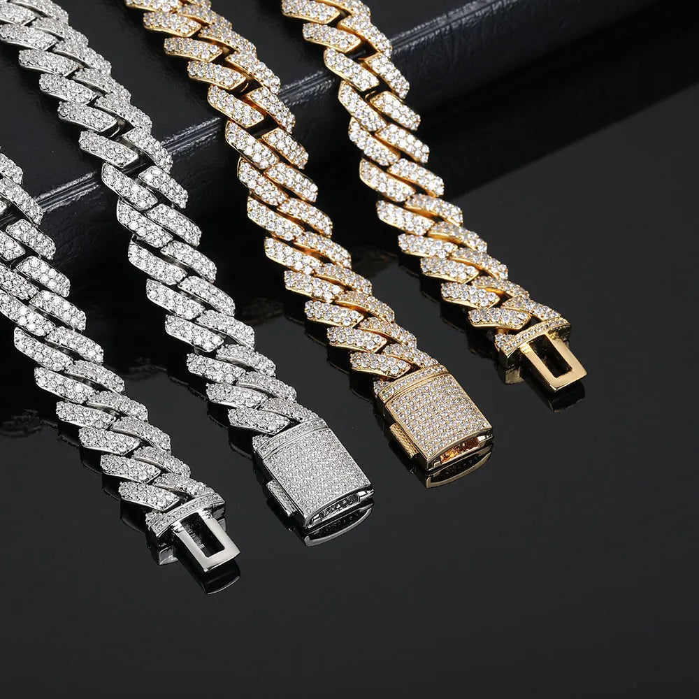 Iced Out Cuban Chain Stainless Steel 10MM