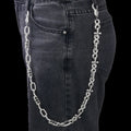 Silver Cross Chain Necklace Iced Out Infinity