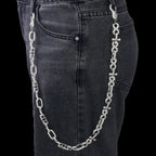 Silver Cross Chain Necklace Iced Out Infinity
