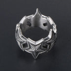Five-Pointed Star Band Ring — Stainless Steel