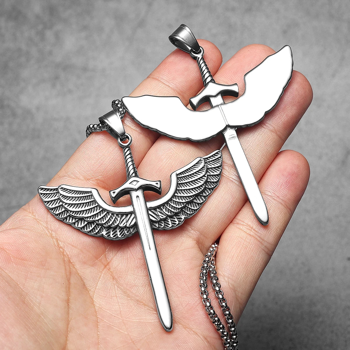 Sword Stainless Steel Pendant Necklace