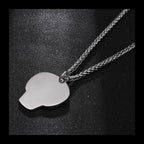 Ghost Head Pendant Necklace — Stainless
