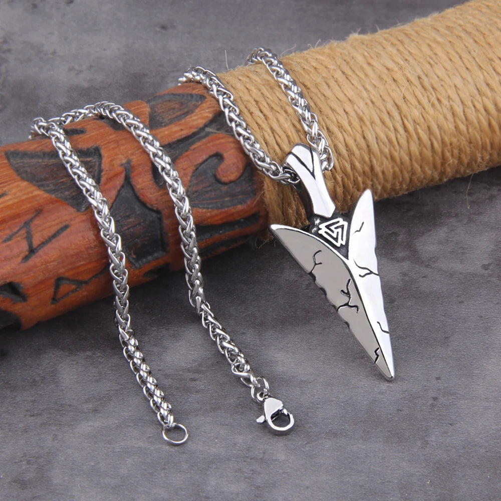 Viking Spear Odin Amulet Pendant — Stainless Steel