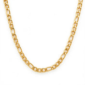 Figaro 3+1 Link Chain Necklace 58cm — Stainless Steel