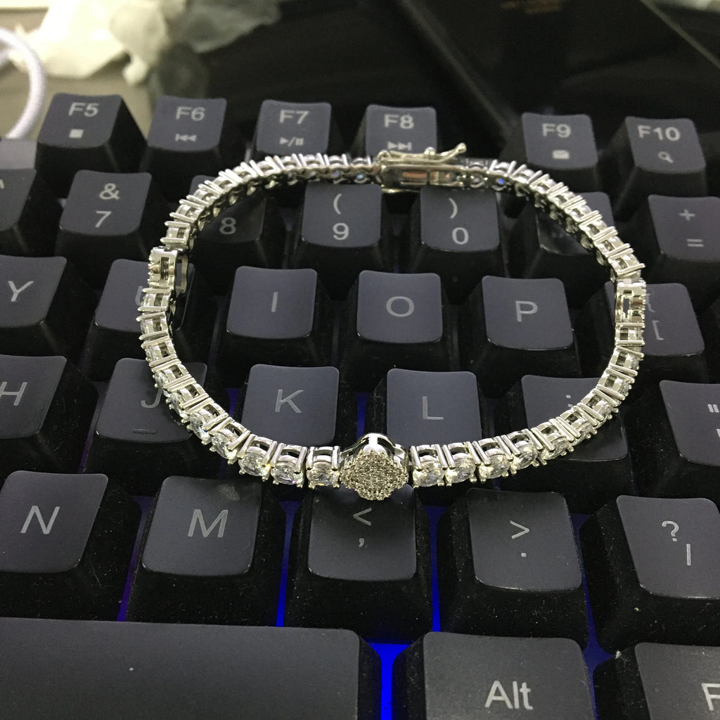 UWIN Tennis Bracelet Iced Out Cubic Zirconia Women Bangle Fashion Luxury Hiphop Jewelry