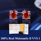 Moissanite Studs Earrings Pass Diamond tester Pen For Men Women 18K Platinum Plated Bride Wedding Gemstone 925 Silver Earrings