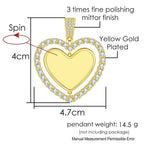 Heart Photo Pendant Necklace Memory