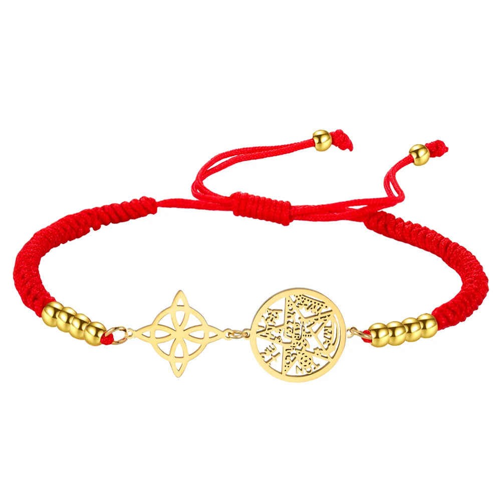 Witch Knot Pentagram Tetragrammaton Bracelet — Stainless Steel