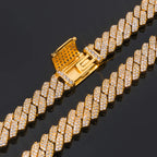Iced Out Cuban Chain Necklace Stainless Steel 8MM