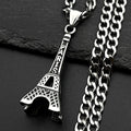 Steel Pendant 316L Paris Eiffel Tower Street