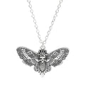 New Death Moth Necklace Retro Pendant Skull Gothic Butterfly Sweater Chain Hip Hop Female Male Jewelry Halloween Accessories