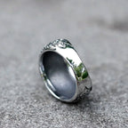 2023 New Updated Design Lucifer Satan Signet Ring For Men With Black Stone Stainless Steel Vintage Jewelry Gift free