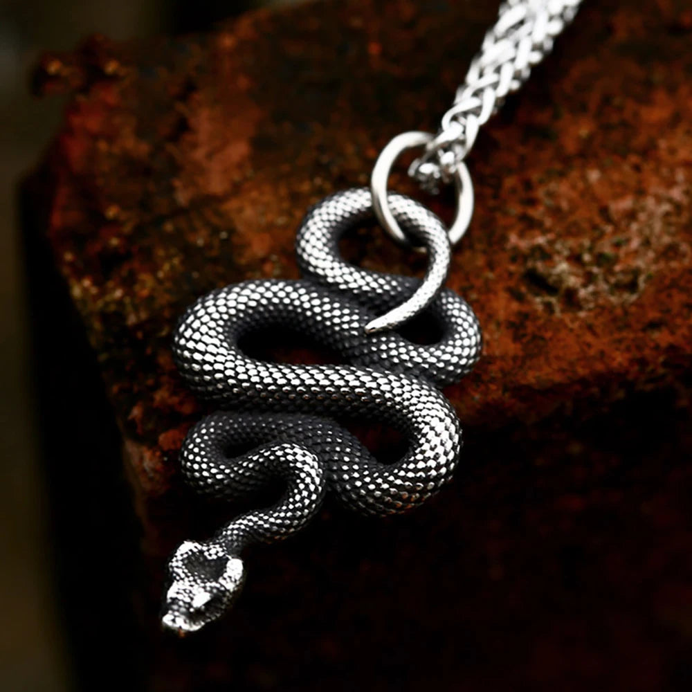 Vintage Nordic Viking Owl Pendant Necklace For Men 316L Stainless Steel Punk Biker Animal Necklaces Fashion Charm