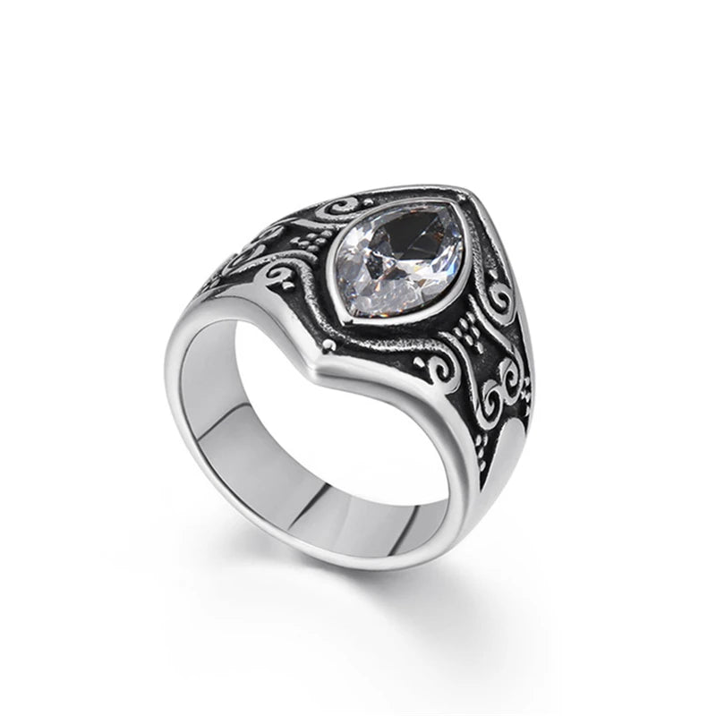 Vintage Onyx Silver Ring