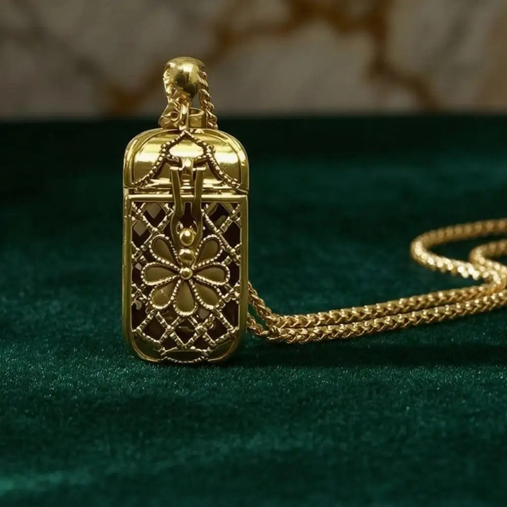 Mini Tarot Cards Pendant Necklace Colorful Antiqued Brass Cage Pendant with 22 Major Arcana Spiritual Jewelry Tarot