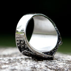 New Stainless Steel Viking Yggdrasi Odin Runes Ring Men Wedding Anels Womens Band Jewelry Gift Anel free shipping