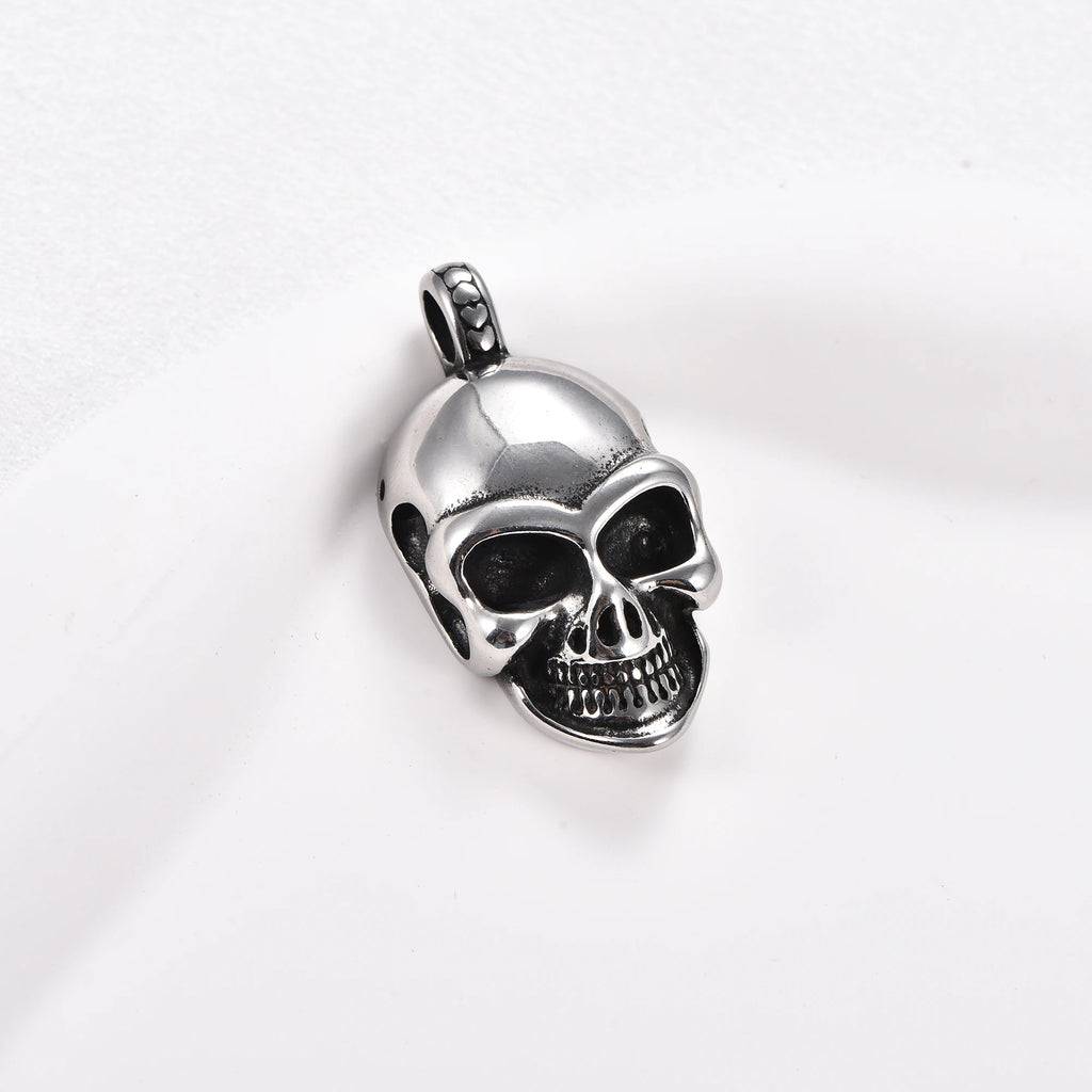 Gothic Skull Pendant Necklace — Stainless Steel