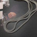 Vintage Detachable Long Sweater Chain Necklace 70cm Men Women