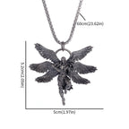 Seraph Warrior Pendant Necklace — Zinc Alloy