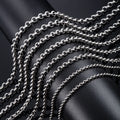 Silver Rolo Chain Necklace — Stainless Steel