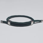 Adjustable Woven Cord Bracelet — Stainless Steel Sliding Clasp