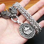 Viking Wolf Head Pendant — Stainless Steel