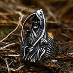 Grim Reaper Skull Ring — Stainless Steel