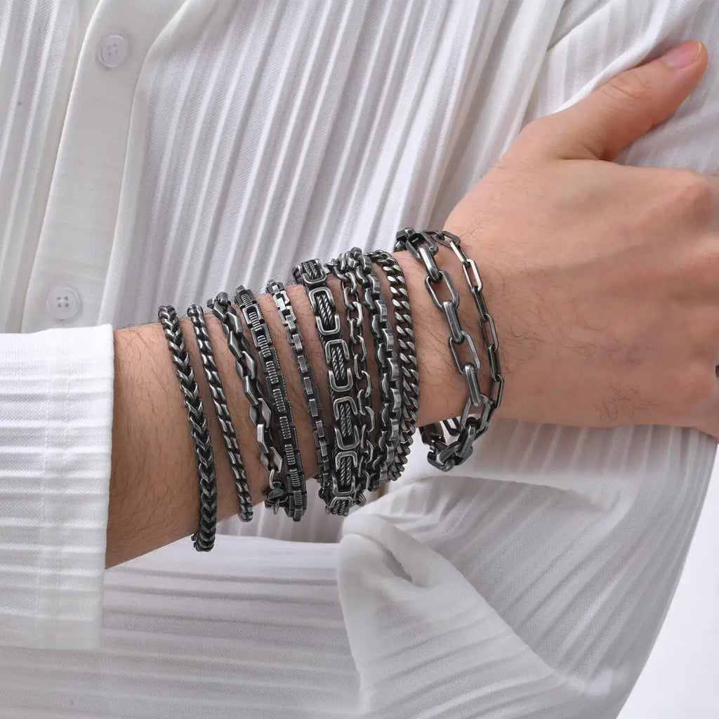 Antique Link Chain Bracelet — Stainless Steel