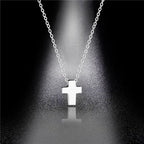 Star of David Heart Pendant Necklace — Stainless Steel