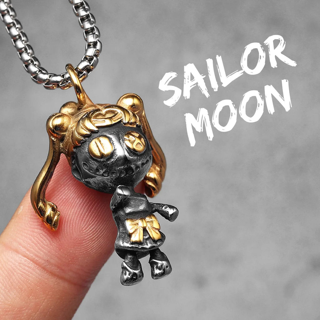 Sailor Moon Pendant Necklace — Stainless Steel