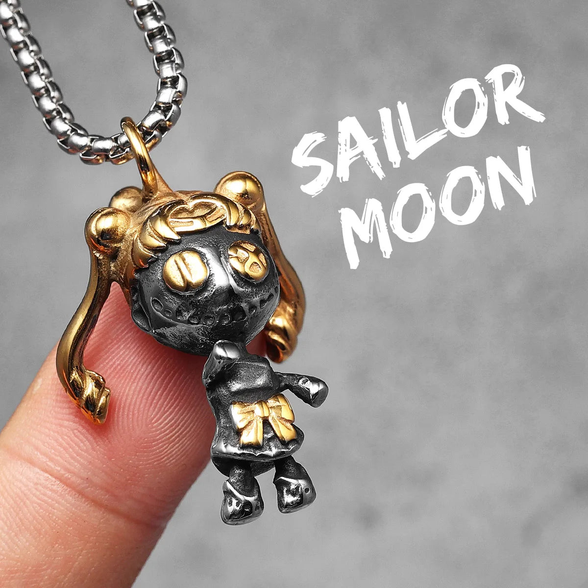 Sailor Moon Pendant Necklace — Stainless Steel