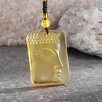 Vintage Natural Obsidian Dragon Pendant Necklace Zodiac Dragon Carved Chinese Mascot Amulet Lucky Men Necklace