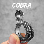 Various Snake Series Ring Stainless Steel Men Women Rings Punk Trendy Rock for Male Fashion Jewelry Creativity Gift Wholesale