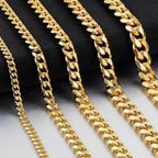 Cuban Chain Necklace 3-9mm — Stainless