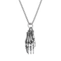 Skull Motorcycle Steel Pendant Demon Hand Halloween