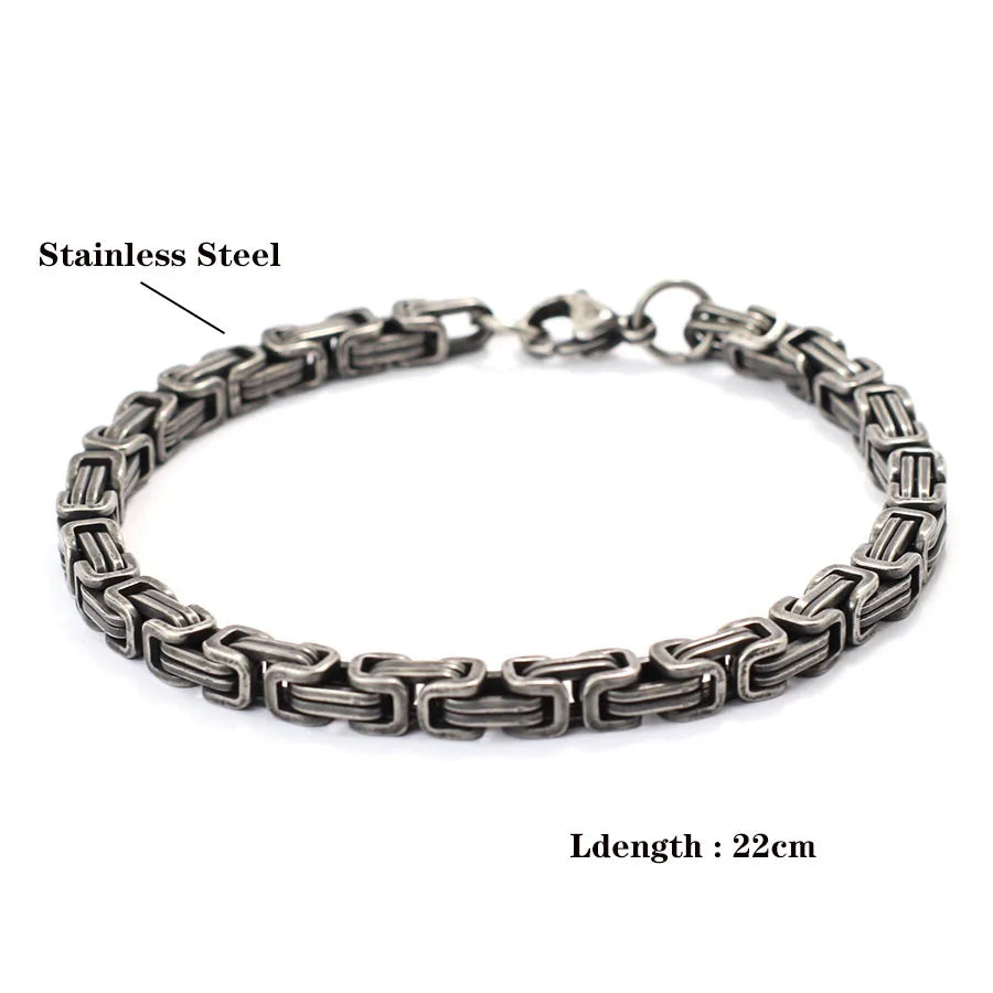 Zirconia Tennis Chain Bracelet — Stainless Steel