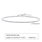 Minimal Thin Chain Bracelet — Stainless