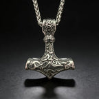 Thor Hammer Steel Pendant 316L Nordic Odin