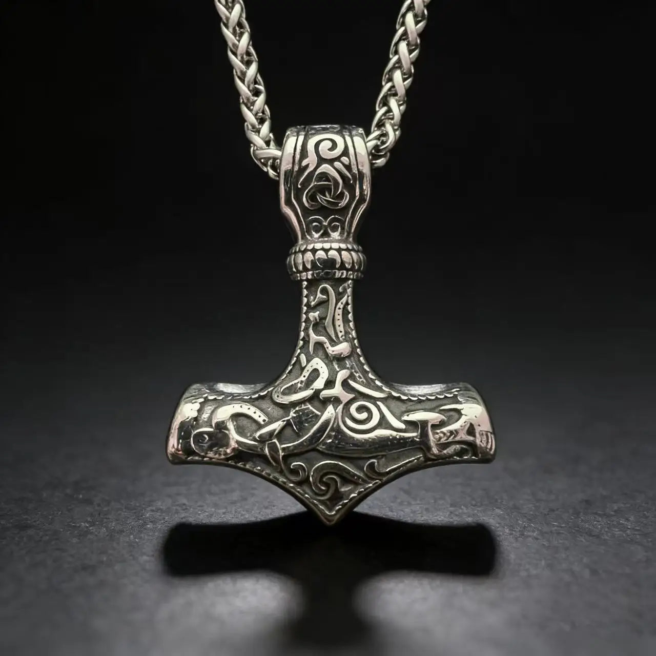 Thor Hammer Steel Pendant 316L Nordic Odin