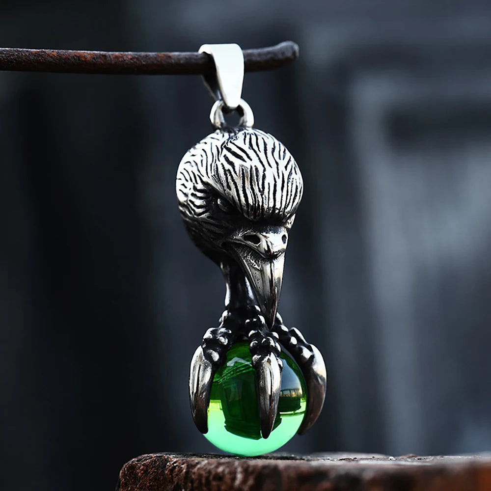 Eagle Claw Pendant Necklace — Stainless Steel