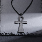 Shining Iced Out Ancient Egyptian God Eye of Horus Cross Pendant Necklace for Men and Women Hip Hop Trendy Amulet