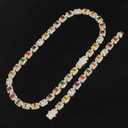 Iced Out Cuban Chain Necklace Stainless Steel 12MM