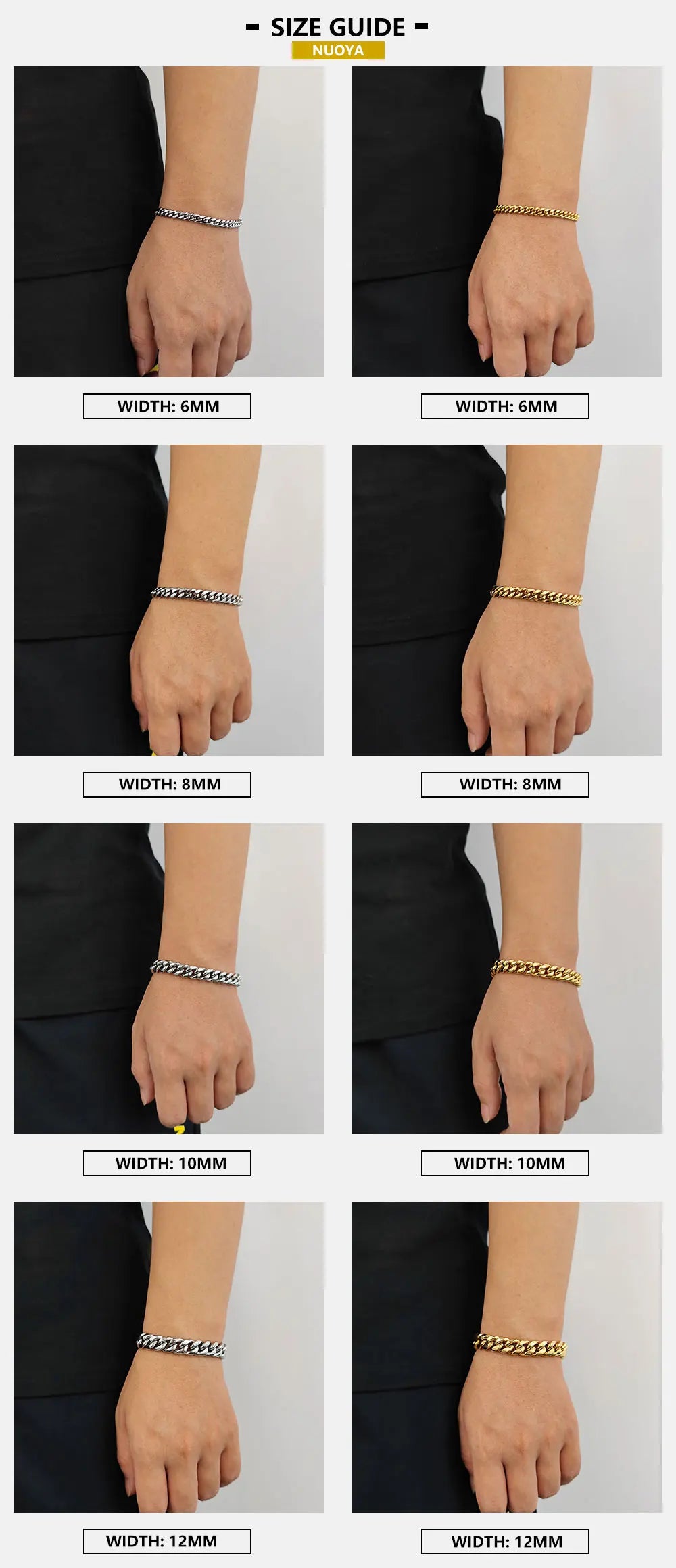 Stainless Steel Cuban Bracelet Miami 6/8MM