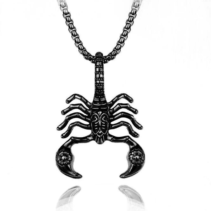 Scorpion Pendant Necklace Stainless Steel
