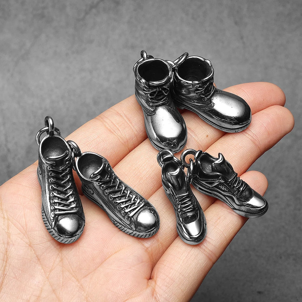 Martin Boots Men Necklaces With Pendant Stainless Steel New In Jewelry For Male Women Punk Hip Hop Accessories Gifts