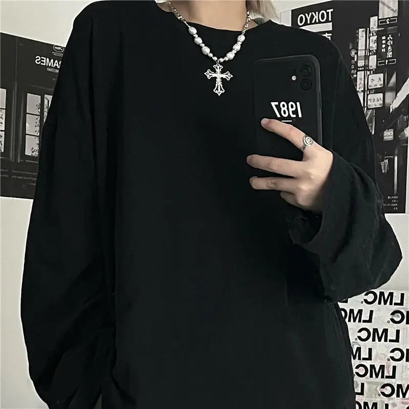 Rosary Cross Pendant Necklace