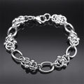 Gothic Thorns Knot Chain Necklace for Men Women Stainless Steel Silver Color Hip Hop Trend Neck Chains Cool Jewelry