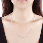 10pcs 16-24inch 925 Sterling Silver fashion 1MM Box chain for women Men necklace Charms wedding party jewelry Christmas gifts