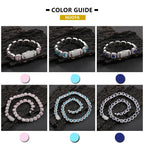 Tennis Chain Necklace Stainless Steel 12MM Cluster