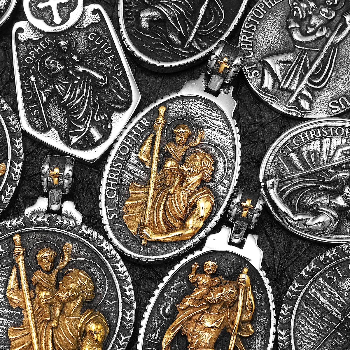 St. Christopher Pendant — Stainless Steel
